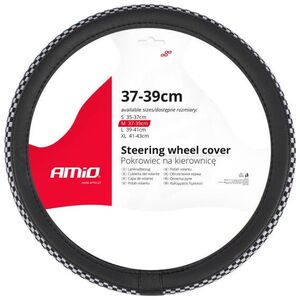 Pokrowiec nakładka na kierownicę samochodową swc-60-m 37-39cm amio-04170