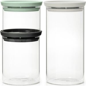 Brabantia Zestaw 3 pojemników 0,3l, 0,6l, 1,1l 100550