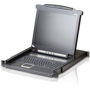 ATEN CL1000M-ATA-2XK07SGG διακόπτης KVM Δυνατότητες τοποθέτησης σε ράφι Μαύρο