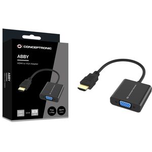 Προσαρμογέας CONCEPTRONIC HDMI -> VGA 1080P 60Hz 0.25m μαύρο