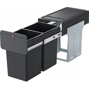 Kosz na pranie Hailo HAILO Built-in waste bin EcoLine Design L / 2x14L / black 030310100