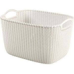 Kosz na pranie Curver Knit 19L kremowy (50348)