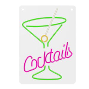 Neon PLEXI LED COCKTAILS róż zielony FPNE02X Forever Light