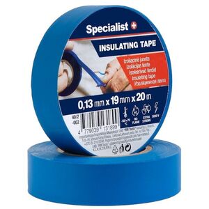 Μονωτική ταινία SPECIALIST+, 0.13 x 19 mm, μπλε, 20 m