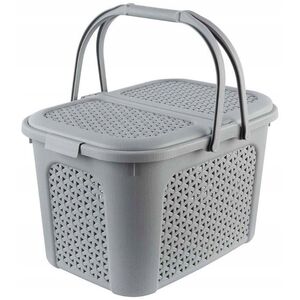 Picnic basket Inka 35x46x28 5cm 28L red 4052396091441