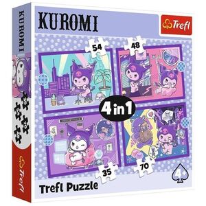 Puzzle 4w1 Dzień Kuromi Hello Kitty Trefl