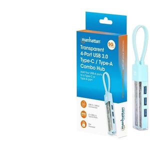 4-Portowy Hub USB 3.2 Gen1 Typ-A/C do 4x USB-A 3.0 181020