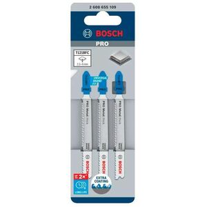 BOSCH SAW BLADE T PRO METAL THICK T121BFC 92 mm /3 pcs.