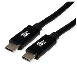 Καλώδιο Roline USB4 Gen3x2, με Emark, C-C, M/M, 240W, μαύρο, 2 m