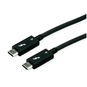 Καλώδιο ROLINE Thunderbolt™ 4, 40 Gbit/s, 100 W, C-C, M/M, ενεργό, μαύρο, 1,5 m