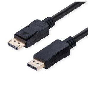 Καλώδιο DisplayPort VALUE, v2.1, 10K@60Hz, 40Gbit/s, UHBR10, DP-DP, M/M, μαύρο, 1 m
