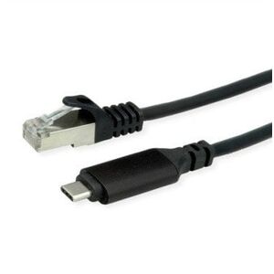 Μετατροπέας καλωδίου ROLINE USB 3.2 Gen 2 σε Gigabit Ethernet, μαύρο, 2 μ