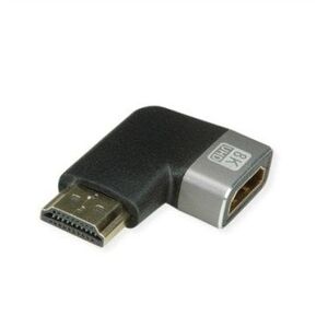 Προσαρμογέας ROLINE 8K HDMI, Α/Θ, γωνία 90°