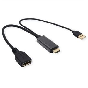 Προσαρμογέας VALUE καλωδίου, v1.2, HDMI M - DP F