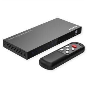 Διακόπτης HDMI ROLINE, 4x1, 8K60Hz, με τηλεχειριστήριο