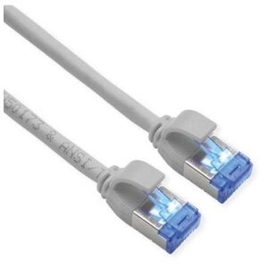 ROLINE Καλώδιο Σύνδεσης S/FTP Cat.6A / Class EA, LSOH, Slim PoE, γκρι, 7 μ