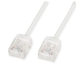 ROLINE UTP Data Center Patch Cord Cat.6A (Class EA), LSOH, Slim, Ultra Short Connector, λευκό, 2 μ