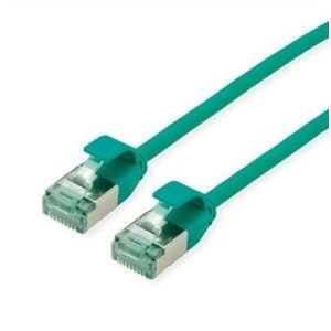 ROLINE RM U/FTP DataCenter Patch Cord Cat.6A (Class EA), λεπτό, πράσινο, 1 m