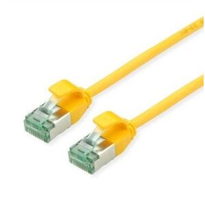 ROLINE RM U/FTP DataCenter Patch Cord Cat.6A (Class EA), λεπτό, κίτρινο, 1,5 m