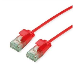 ROLINE RM UTP Data Center Patch Cord Cat.6A (Class EA), στενός, κόκκινος, 1 μ