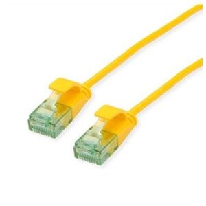 ROLINE RM UTP Καλώδιο Patch Data Center Cat.6A (Class EA), λεπτό, κίτρινο, 1 m