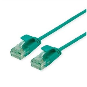 ROLINE RM UTP Data Center Patch Cord Cat.6A (Class EA), στενός, πράσινος, 1 μ