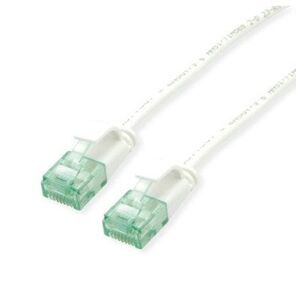 ROLINE RM UTP Καλώδιο Patch Data Center Cat.6A (Class EA), λεπτό, λευκό, 0,3 m