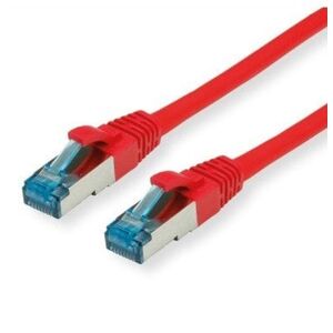 VALUE S/FTP Patch Cord Cat.6A (Class EA), κόκκινο, 0,15 m