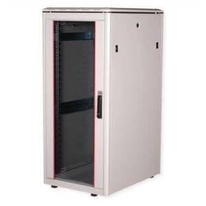 ROLINE 19-ιντσών δικτυακός πίνακας Pro 26 U, 600x800 ΠxΒ, γυάλινη πόρτα, γκρι