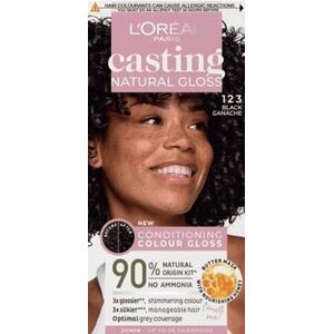 L’Oreal Paris Casting Natural Gloss Krem koloryzujący nr 123 Black Ganache 1op.