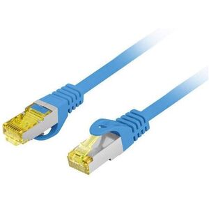 PATCHCORD ΚΑΤ.6A S/FTP LSZH CU 20M ΜΠΛΕ FLUKE PASSED LANBERG