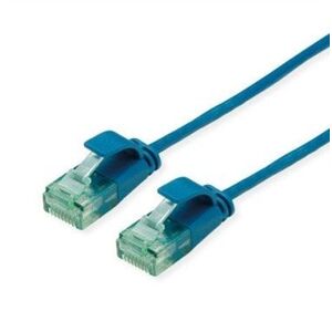 ROLINE RM UTP Data Center Patch Cord Cat.6A (Class EA), wąski, niebieski, 1,5 m
