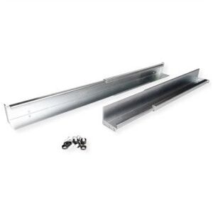 Zestaw szyn ślizgowych ROLINE o zmiennej głębokości, od 500 do 750 mm wraz z materiałem montażowym
