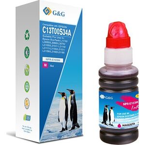 Tusz G&G kompatybilny z C13T00S34A, NPR-E103M-70ml-B, magenta