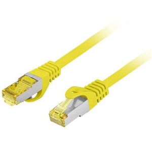 PATCHCORD ΚΑΤ.6A S/FTP LSZH CU 20M ΚΙΤΡΙΝΟ FLUKE PASSED LANBERG