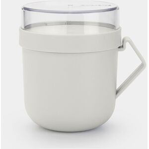BRABANTIA Φτιάξτε &amp| Πάρτε δοχείο σούπας 0.6L ανοιχτό γκρι 203848