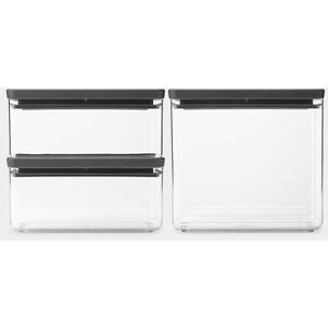 Σετ κουτιών αποθήκευσης BRABANTIA Tasty+ 3 τεμ. Σκούρο Γκρι 230783