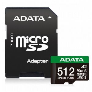 adata Karta microSD Speed Plus 512GB UHS1 U3 V30 A2 180/160 MB/s