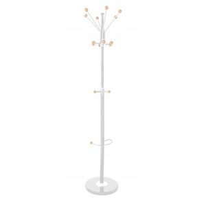 Wieszak na ubrania OFFICE PRODUCTS Goteborg, stojący, uch. na parasol, srebrny