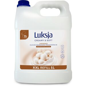 Kremowe mydło w płynie LUKSJA, bawełna, zapas 5l