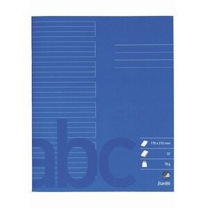Τετράδιο Bantex, 17 x 21 cm, 24 γραμμές (6+6+6 mm), κοβαλτί μπλε, 20 τεμ.