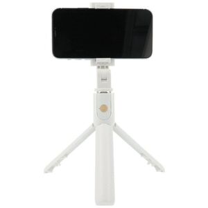 ΡοGer 2σε1 Selfie Stick + Τρίποδο Τηλεσκοπική Βάση με Ασύρματο Χειριστήριο Bluetooth Λευκό
