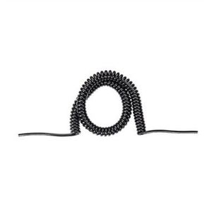 Kabel spiralny BACHMANN 1,5m-6m sw 0,2m prosty, H05VV-F 3G1,5mm. obustronnie cięty