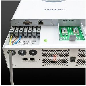 qoltec Modularny Hybrydowy Inwerter solarny Off-Grid 6.2kVA | 6.2kW |   120A | MPPT | 12 jednostek | BMS | Sinus | opcja Wi-Fi | Power Factor 1.0