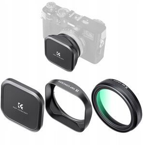 Zestaw 3w1 Filtr UV Nano-X Dekielek Osłona K&F do FujiFilm X100 X100S X100V / SKU:2335