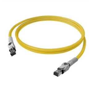 Kabel krosowy EasyLan VarioBoot Cat.6A, S/FTP, żółty, 1 m