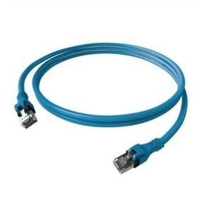 EasyLan DualBoot PushPull Patch Cable Cat.6A (Class EA), S/FTP, RJ45 / RJ45, niebieski, 5 m