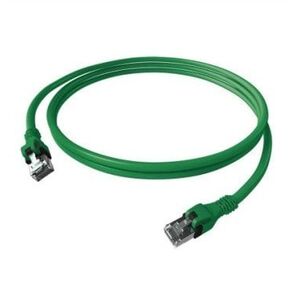 EasyLan DualBoot PushPull Patch Cable Cat.6A (Class EA), S/FTP, RJ45 / RJ45, zielony, 2 m