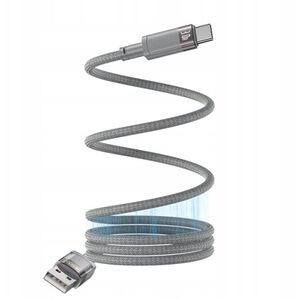 yesido Μαγνητικό Καλώδιο CA173 18W USB-TC 1m 3A, ΓΚΡΙ / SZARY