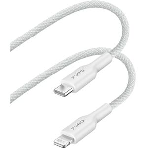 Kabel USB Puro Kabel PURO Fabric USB-C/Lightning MFi 1,2m (biały)